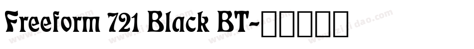 Freeform 721 Black BT字体转换